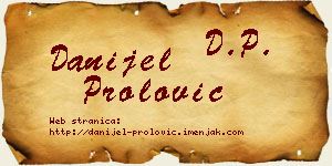 Danijel Prolović vizit kartica
